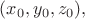 $(x_0,y_0,z_0),$