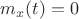 $m_x(t)=0$
