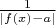 $\frac{1}{|f(x)-a|}$