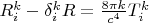 $R^k_i-\delta_i^k R=\frac{8\pi k}{c^4}T_i^k$