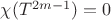$\chi(T^{2m-1})=0$
