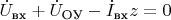 $\dot{U}_{\text{вх}}+\dot{U}_{\text{ОУ}}-\dot{I}_{\text{вх}}z=0$