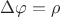 $\Delta \varphi=\rho$