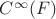 $C^\infty(F)$