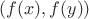 $(f(x),f(y))$
