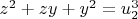 $z^2 +zy + y^2 = u_2^3$