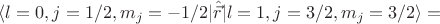 $\langle l=0,j=1/2, m_j=-1/2 \rvert \hat{\vec{r}}\lvert l=1,j=3/2,m_j=3/2\rangle=$