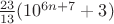 $\frac{23}{13}(10^{6n+7}+3)$