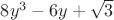 $8y^3-6y+\sqrt{3}$
