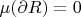 $\mu(\partial R)=0$