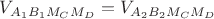 $V_{A_1B_1M_CM_D}=V_{A_2B_2M_CM_D}$