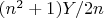 $(n^2+1)\ctod Y/2 \ctod n$