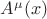 $A^\mu (x)$