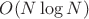 $O(N \log {N})$