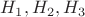 $H_1,H_2,H_3$