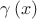 $\gamma }}\left( x \right)$ $\gamma }}\left( x \right)$