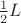 $\frac {1}{2}L$