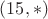 $(15, \ast)$ $(15, \ast)$