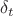 \delta_t