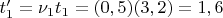 $t'_1=\nu_1t_1=(0,5)(3,2)=1,6$