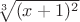 $\sqrt[3]{(x+1)^2}$