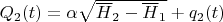 $Q_{2}(t)=\alpha\sqrt{\overline{H}_{2}-\overline{H}_{1}}+q_2(t)$