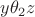 $y \theta_2 z$