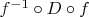 $f^{-1}\circ D \circ f$