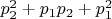 $p_2^2+p_1p_2+p_1^2$
