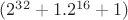 $(2^{32}+1.2^{16}+1)$