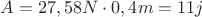 $A=27,58N \cdot 0,4m=11j$