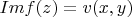$Imf(z)=v(x,y)$