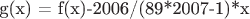 g(x) = f(x)-2006/(89*2007-1)*x