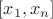 $[x_1,x_n]$