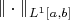$\|\cdot\|_{L^1[a,b]}$