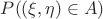 $P((\xi,\eta)\in A)$