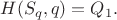 $$H(S_q,q)=Q_1.$$ $$H(S_q,q)=Q_1.$$