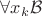 $\forall x_k\mathcal{B}$