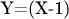 Y=(X-1) $