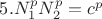 $5. N_1^p N_2^p = c^p$