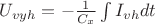 $U_{vyh} = -  \frac{1}{C_{x}} \int I_{vh} dt $