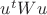 $u^tWu$
