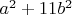 $a^2+11b^2$