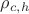 $\rho _{c,h}$