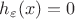 $h_{\varepsilon}(x)=0$