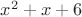 $x^2+x+6$