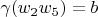 $\gamma(w_{2}w_5) = b$