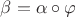 $\beta=\alpha\circ\varphi$