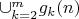$\cup_{k=2}^m g_k(n)$
