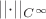 $||\mathord{\cdot}||_{C ^ {\infty}}$